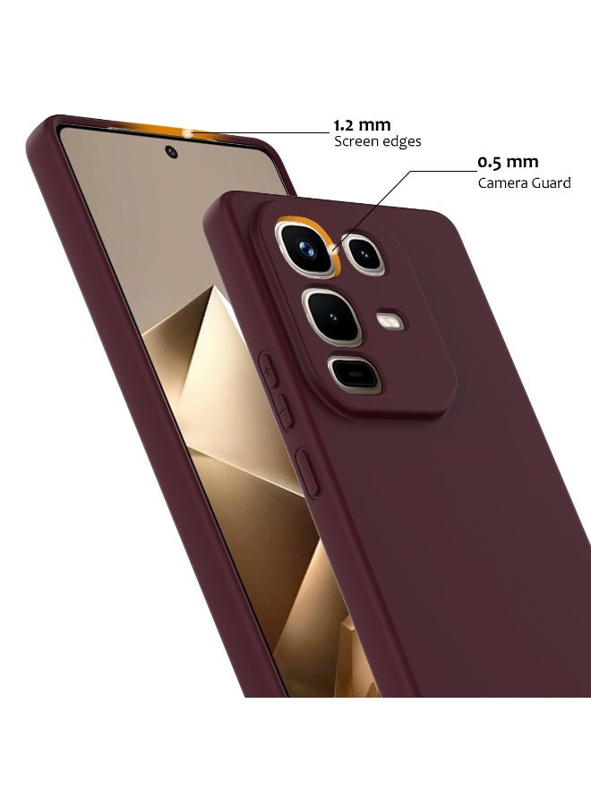 general Magnetic Case Compatible with Infinix Note 50 Pro+ 5G, Thin Slim Liquid Silicone Soft Rubber TPU Shell Cover with Wrist Band and Wireless Charging, Anti Shock and Anti Fall Cover - Image 2