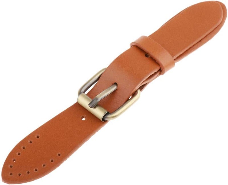 klarako Bag Fastener Buckles Replacement Strap Repair Accessory Antique Brass Metal Look Sew on Leather Buckle Closure - Brown, 16.5cm/6.49inch - Image 3