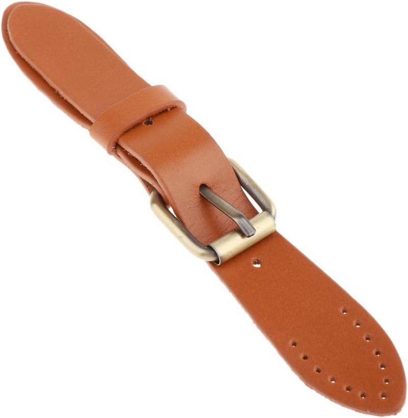 klarako Bag Fastener Buckles Replacement Strap Repair Accessory Antique Brass Metal Look Sew on Leather Buckle Closure - Brown, 16.5cm/6.49inch - Image 2