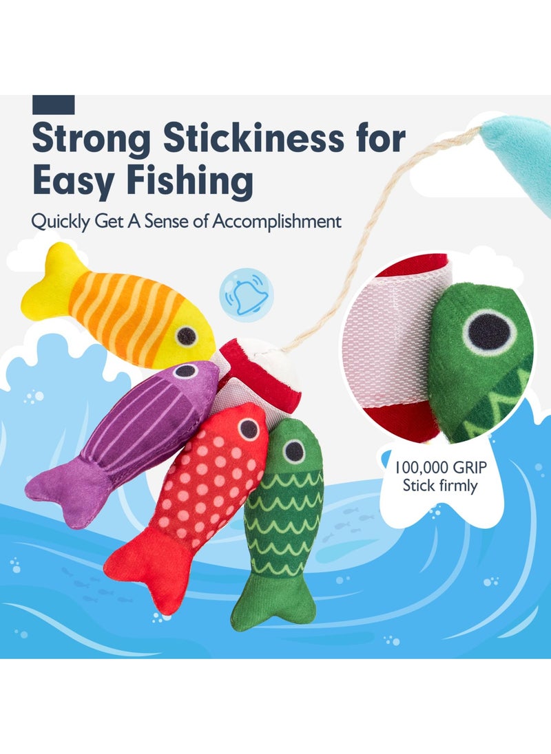 unikbebe - Fishing Game Baby Toy from 2 Years, Montessori Toy for Toddlers 2+, Educational Fishing Game for Motor Skills, Number Counting & Color Sorting Toys, Stacking Cups & Shape Learning Toys, Safe Washable Materials for Early Brain Development, Pre-school Educational Toy for Kids, Baby Gyms & Playmats with Storage Bags - Image 1