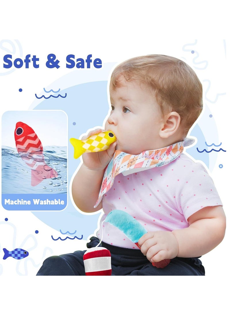 unikbebe - Fishing Game Baby Toy from 2 Years, Montessori Toy for Toddlers 2+, Educational Fishing Game for Motor Skills, Number Counting & Color Sorting Toys, Stacking Cups & Shape Learning Toys, Safe Washable Materials for Early Brain Development, Pre-school Educational Toy for Kids, Baby Gyms & Playmats with Storage Bags - Image 1