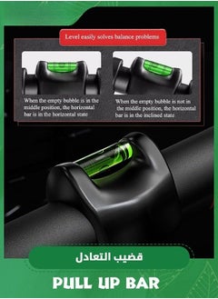 شو وو شريط سحب للمدخل، شريط سحب لتدريب القوة مع حلقة تعليق، شريط الذقن لأعلى معدات تمرين الجزء العلوي من الجسم، معدات اللياقة البدنية المنزلية للتمارين الرياضية، 96-135 سم  - Image 3