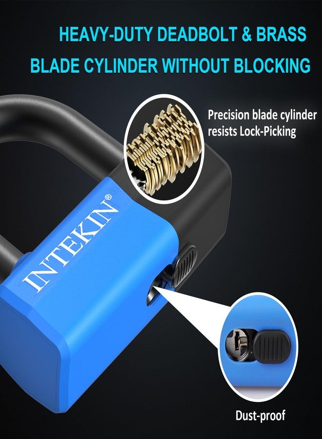 INTEKIN Motorcycle Chain Locks 3.1FT Bicycle Locks 10mm/0.42inch Thick Security Chain Lock Heavy Duty Bike Lock with 16mm/0.64inch Disc Lock for Gates, Fences and Outdoor Equipment - Image 5