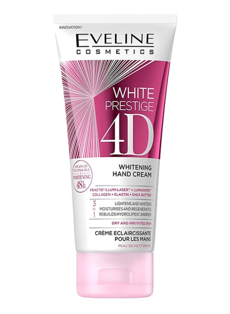 EVELINE COSMETICS 3-In-1 White Prestige 4D Whitening Hand Cream 100 Ml - Image 1