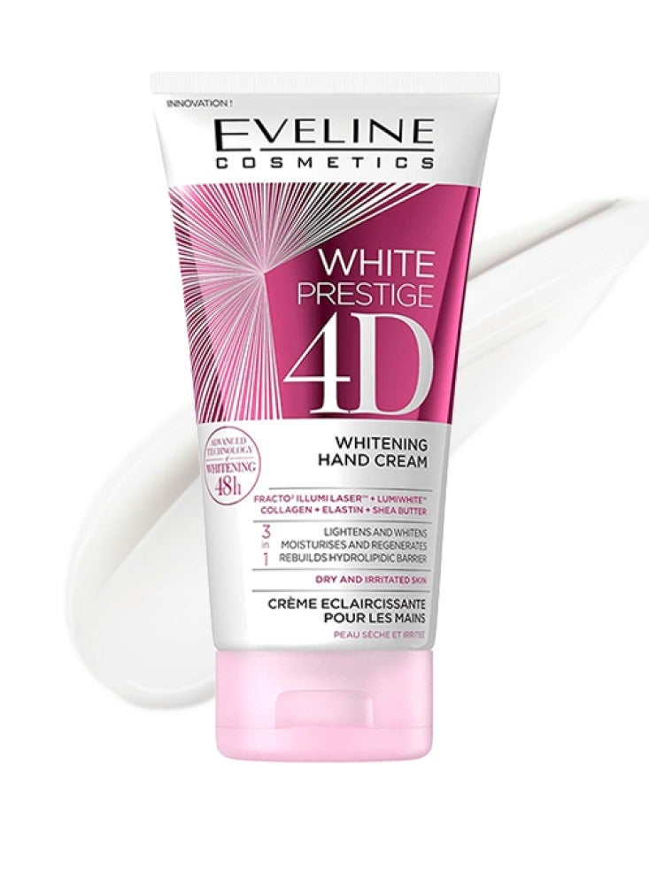 EVELINE COSMETICS 3-In-1 White Prestige 4D Whitening Hand Cream 100 Ml - Image 3