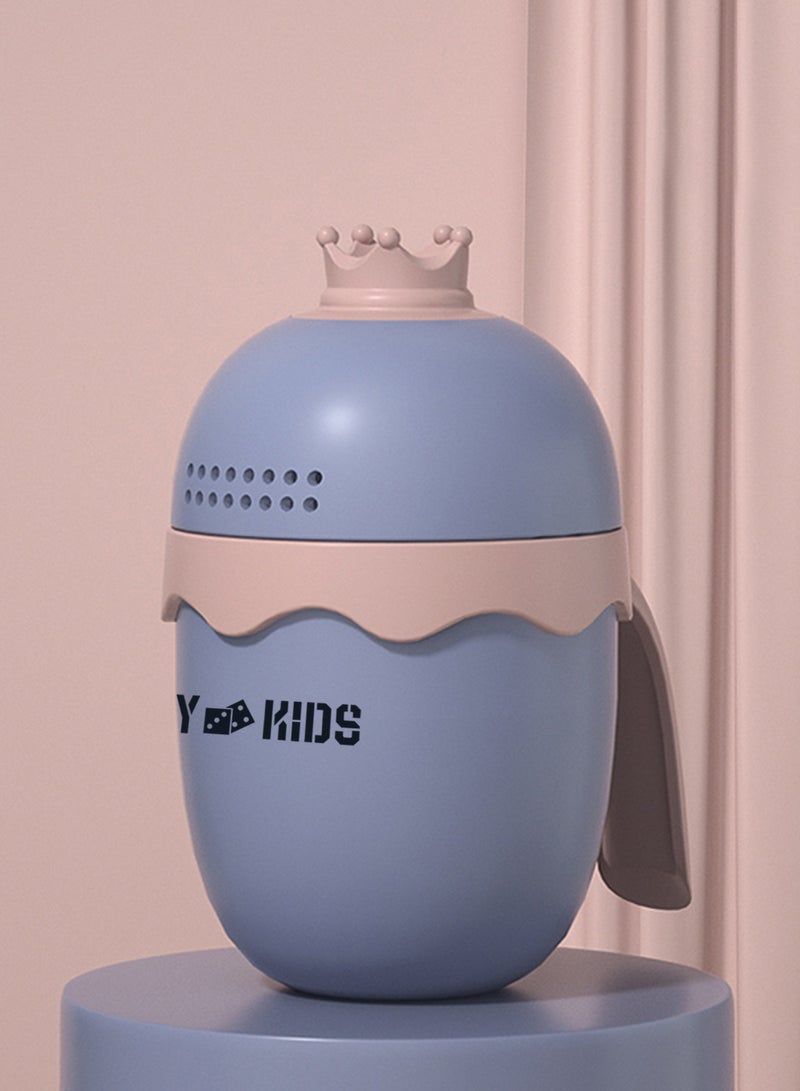 Eazy Kids Royal Baby Head Shampoo Wash Rinse Shower Mug - Purple, 500Ml  - Image 4
