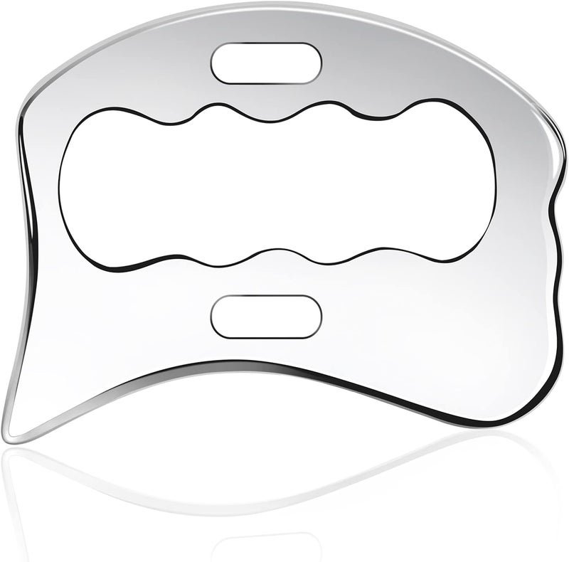 Rylpoint Guasha Massage Tool, Grade Stainless Steel Scraping Tool for Soft Tissue Upgrade Physical Therapy Stuff,Used for Back, Legs, Arms,Neck,Shoulder, Gua sha Tool - Image 1