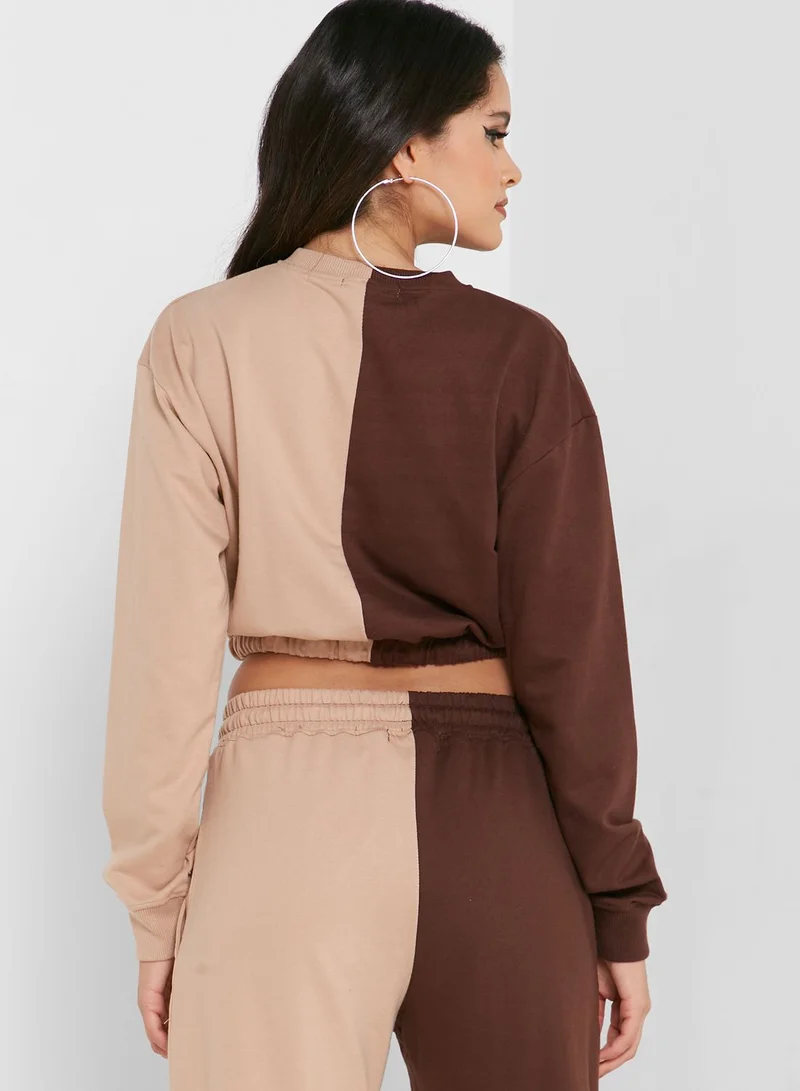 Missguided Colorblock Sweater