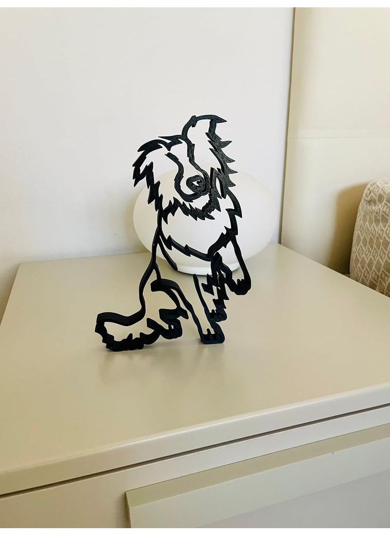EROTNGO EROTNGO Australian Shepherd Dog Tabletop Figure Minimalist Art for Home Decor Pet Lover Gift and Shelf Display  - Image 5