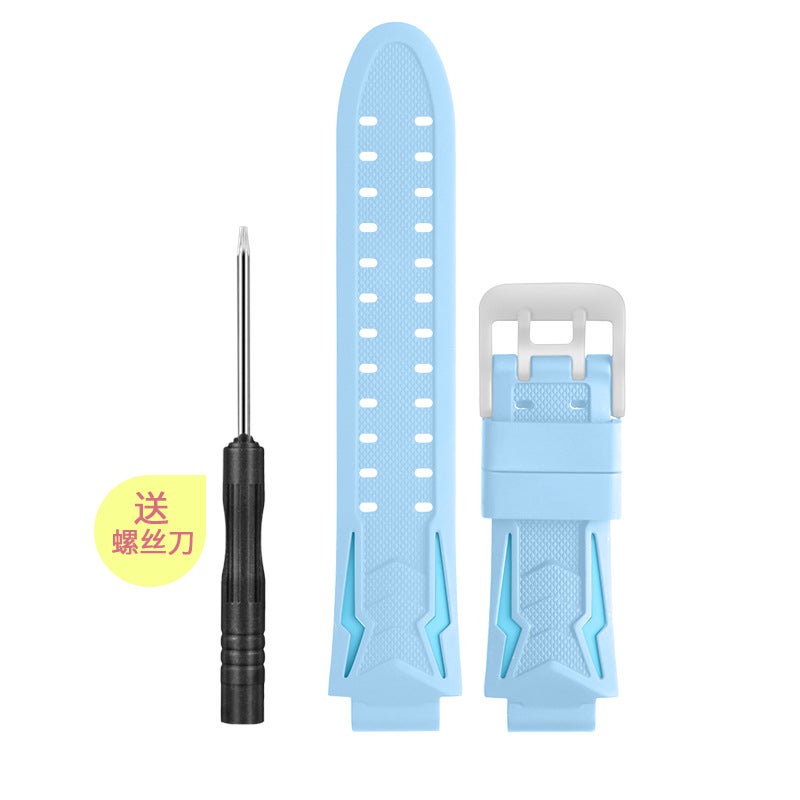 Suitable For Small Genius Phone Watch Z6Az7S Z6Z5Z3Z2Z1 D3D2D1 Q2A Q1A Soft Rubber Strap - Image 1