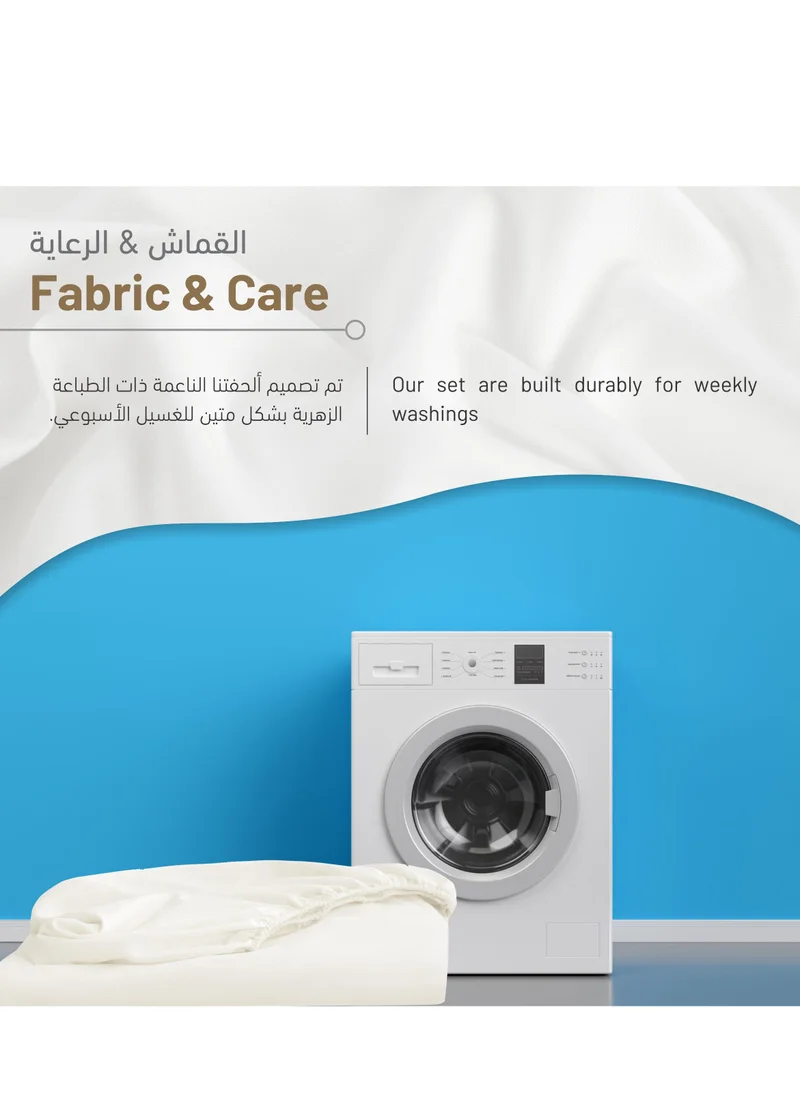 Donetella Bedding Fitted Sheet - Fits 200x200 Cm For Super King Bed 3 Pcs (1 Fitted Sheet and 2 Pillowcases) - 35 Cm Deep Pocket - Solid Bed Sheet
