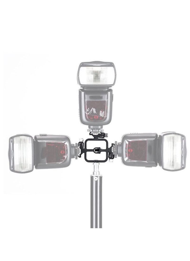 SYOSI - Shoe Mounts Camera Hot Shoe Lamp Holder Flash Base Live Broadcast Bracket Multi function Standard One turn Three Camera Shoe Mount Tripod Screw Adapter Shoe Mount for DSLR Camera Rig 1Pcs - Image 1
