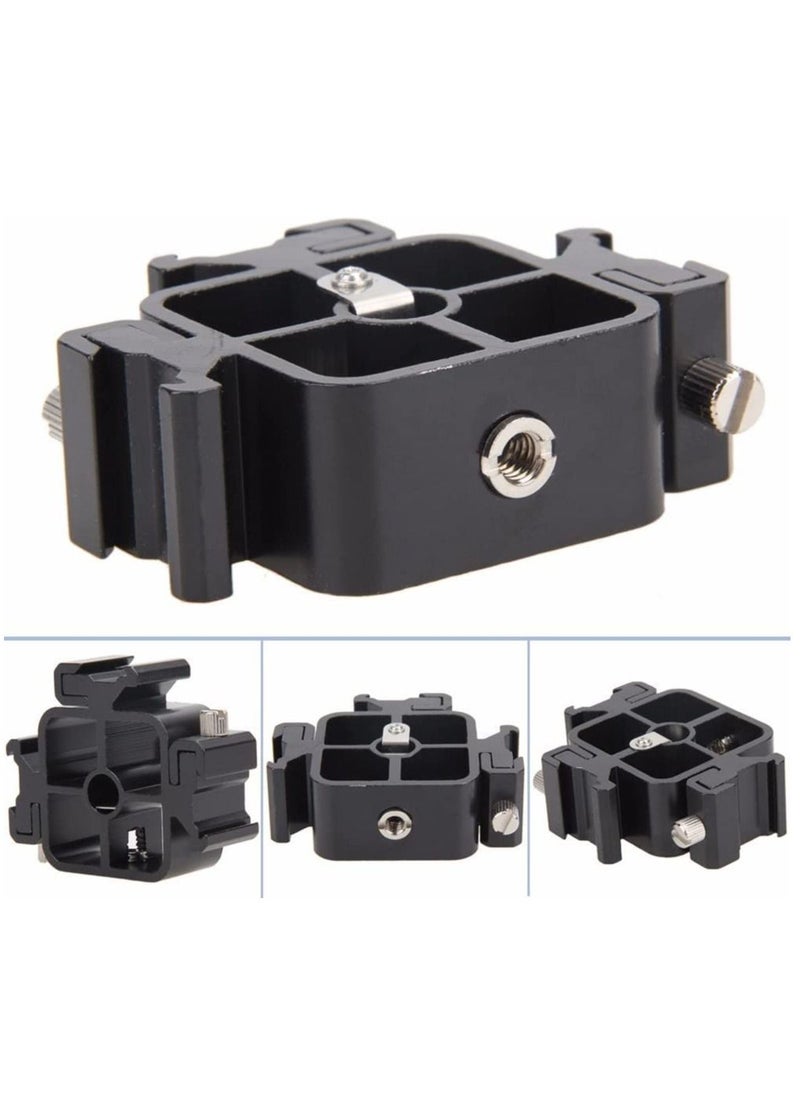 SYOSI - Shoe Mounts Camera Hot Shoe Lamp Holder Flash Base Live Broadcast Bracket Multi function Standard One turn Three Camera Shoe Mount Tripod Screw Adapter Shoe Mount for DSLR Camera Rig 1Pcs - Image 1
