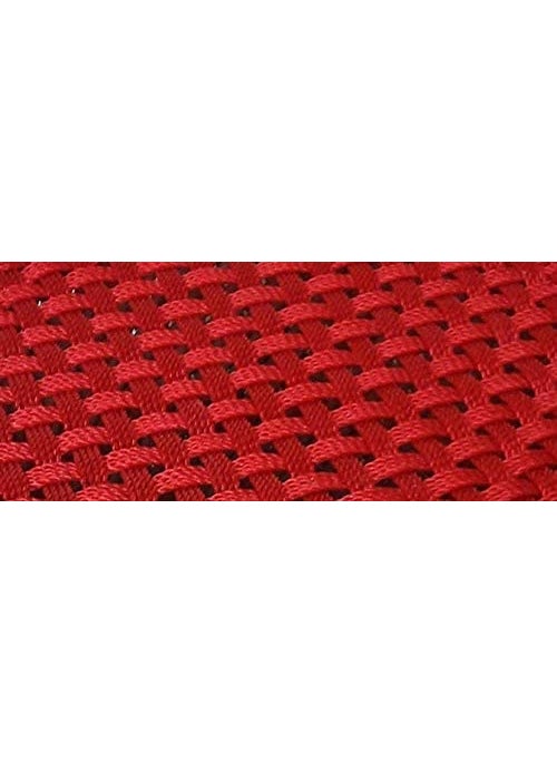 Generic - Rajputana Enterprises! Natural Handmade Geo Moray Reed/Moojh/Jute Decorative Stool (Mudda): Red Coloured (Design) - 13 X 16 Inch Set of 2 - Image 1