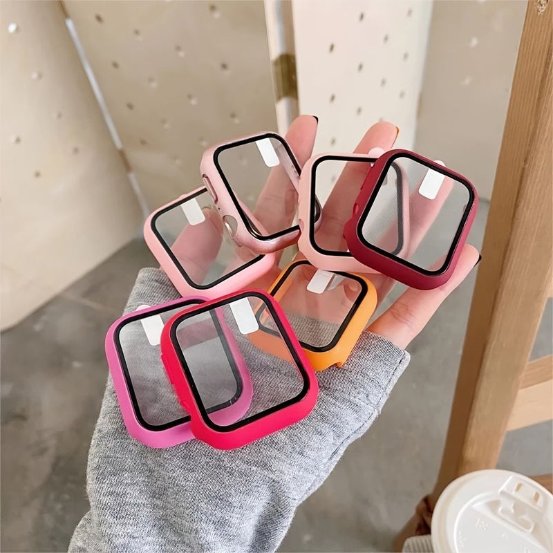 Black Glass Case For Apple Watch 40mm Series 4645 Screen Protector - Image 4
