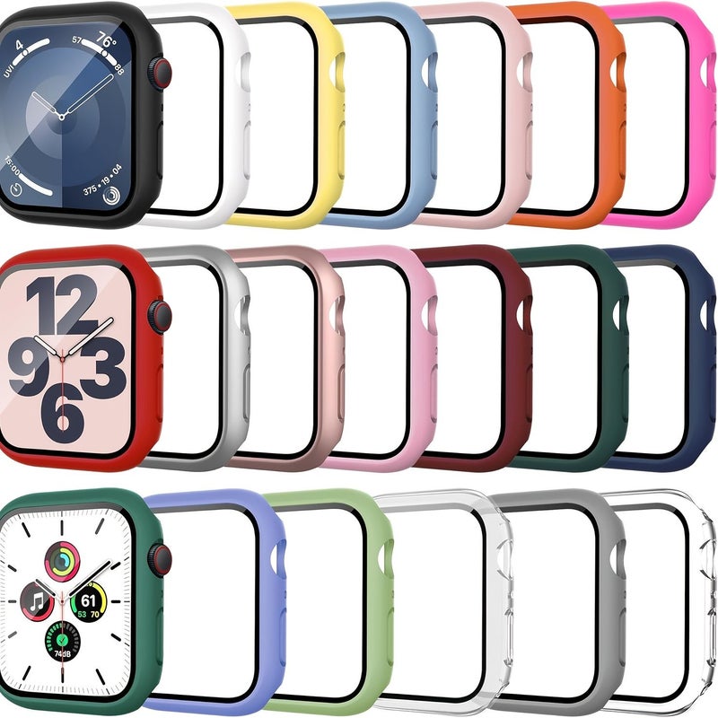Black Glass Case For Apple Watch 40mm Series 4645 Screen Protector - Image 5