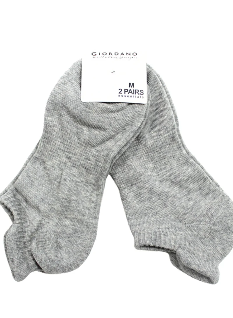 Unisex 2‑Pack Low Cut Ped Socks with Soft Stretch Comfort