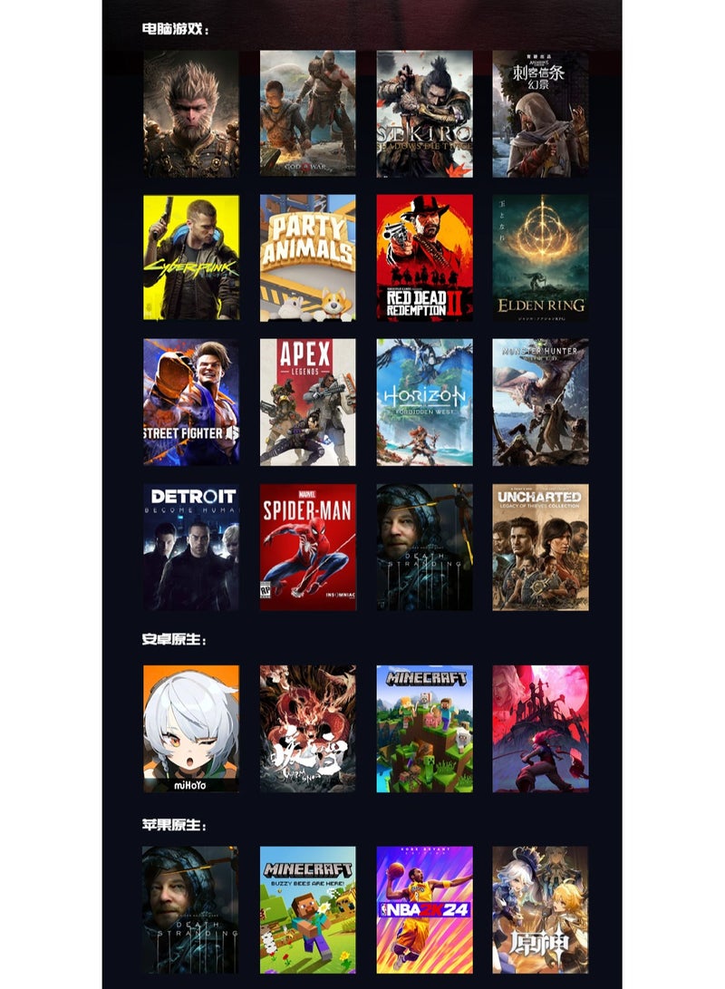 Professional Gamepad GameSir Cyclone 2 Wireless Game Controller for Steam Switch Android iOS PC with RGB Lamp Audio Hall Linear Trigger and Micro Trigger Switch Six-Axis Gyroscope Battery Capacity 860mAh White