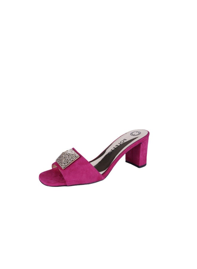 POLETTO Poletto Ladies Block Heel 4183174 V1 C329 Pink  - Image 3