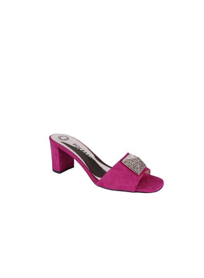 POLETTO Poletto Ladies Block Heel 4183174 V1 C329 Pink  - Image 1