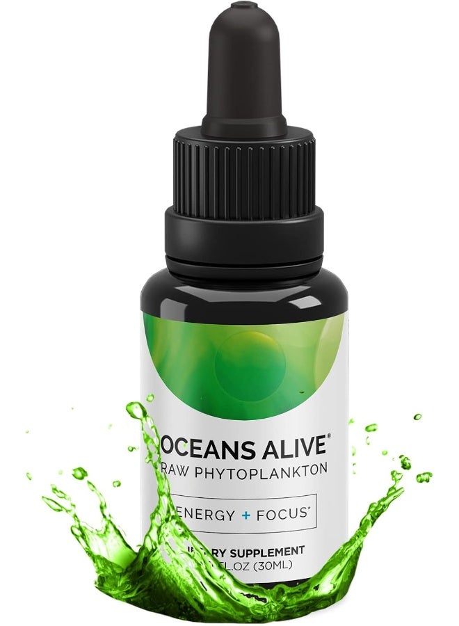 activation Oceans Alive Pure Phytoplankton- Think + Energy- Ultimate Superfood- Like Rocket Fuel for Your Cells Contaminate Free, 30ml - Image 1