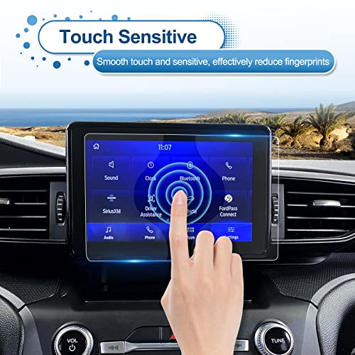 Coleya 2020-2023 2024 Explorer Screen Protector for Ford Explorer (Base/XLT/ST-Line/Limited/Timberline) 8-inch Touchscreen, 9H Tempered Glass 2024 Explorer SYNC® 3 Accessories HD Transparent 8" - Image 5