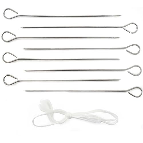 Norpro Norpro Stainless Steel Poultry Lacers Set of 8 Pack of 1 Metallic 