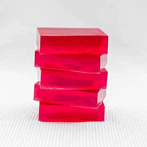 TETRIX T Glycerine Soap Base 100 Pure and Natural No Paraben SLS Tallow Alcohol Free Red Wine 1KG - Image 1