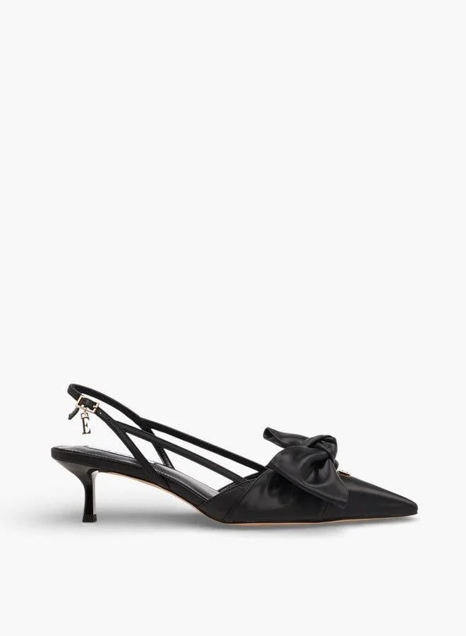 Elle Elle Women Kitten Heel Backstrap Shoes