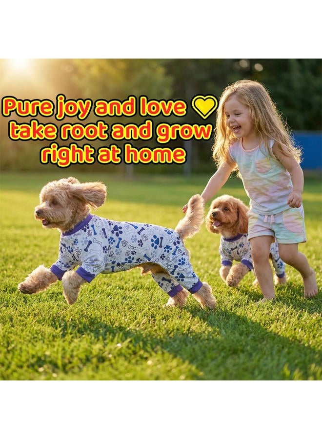Certified Dog Clothes Pajamas Onesie for Small, Medium, Large Dogs Costume - Breathable Elastic Skin-Friendly Puppy Dresses (Leading Global Authentic Factory Direct) Blue,Small - Image 4