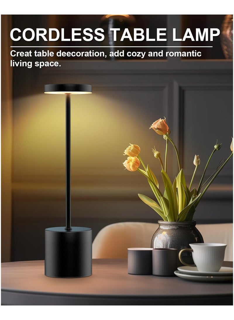 Table Lamp LED Touch Sensor Desktop Night Light Rechargeable Wireless Reading Lamp for Restaurant Hotel Bar Bedroom Decor Light  - Image 4