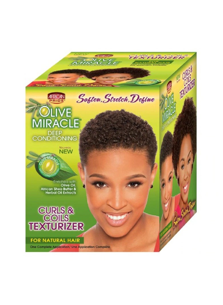 African Pride Olive Miracle Deep Conditioning Curls & Coils Texturizer 