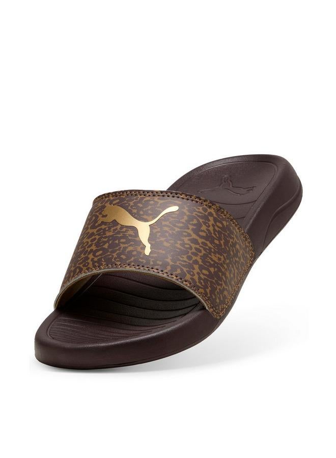 PUMA Women Popcat 20 Feline Logo Print Slides - Image 4