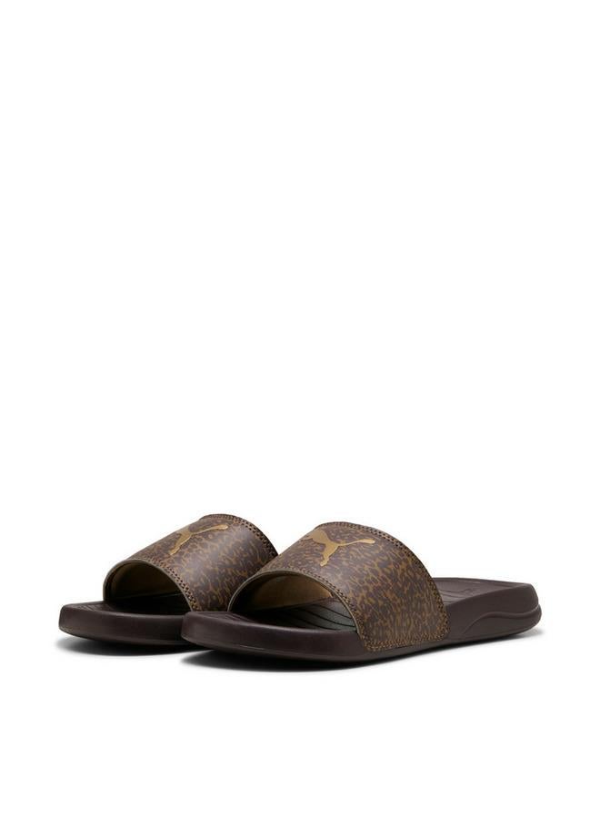 PUMA Women Popcat 20 Feline Logo Print Slides - Image 1