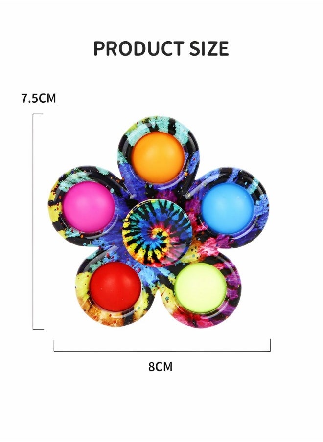GROIC - Fidget Spiners with Pop 6 Pack,Kids Fidget Toys Pack Bulk,Pop Fidget Toy,Stress Reliever Hand Toy，Autism Sensory Toys,Popper Fidget Spinners for ADHD Anxiety - Image 1