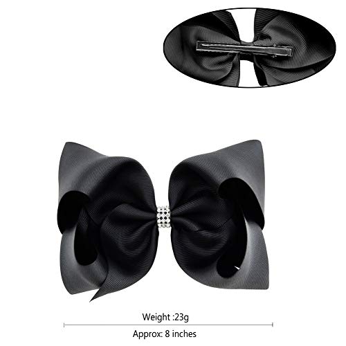 BGFKS 5 Layered Tulle Tutu Skirt for Girls with Hairbow, Ballet Dressing Up Kid Tutu Skirt (Black, 2-8 Years Old) - Image 3