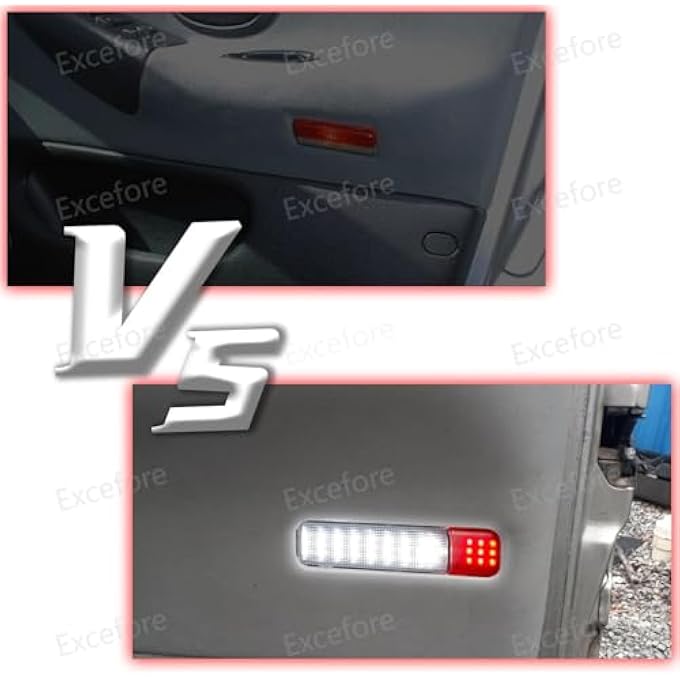 Excefore Led Side Door Panel Courtesy Lights Replacement For Chevrolet Silverado 1500 2500 3500For Gmc Sierra CK YukonFor Avalanche For SuburbanFor Hummer H2 Interior Bright White Light 2Pcs - Image 3