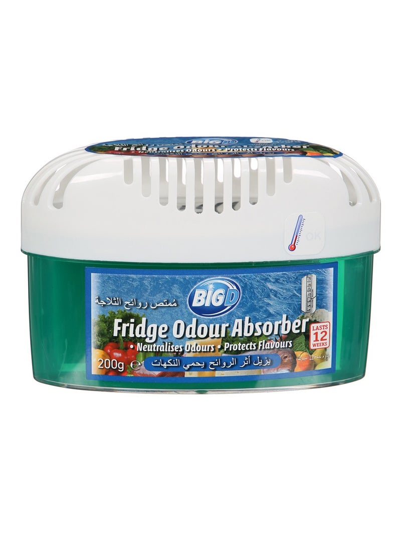 Big D Fridge Odour Absorber – Advanced Natural Seaweed Gel, Odorless, Spill-Proof, Up to 90 Days Freshness