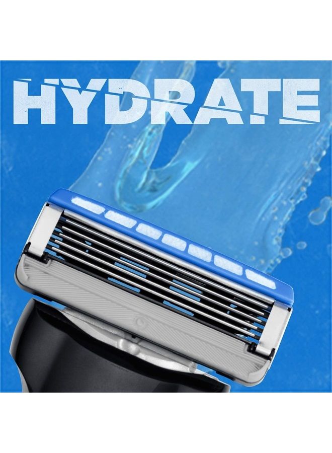 schick Hydro 5 Disposable Razors for Men with Flip Beard Trimmer, 9 Count (Pack of 1)  - Image 2