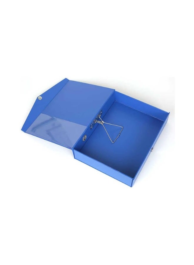 Kalon Pack of 3 A4 Portable Document File Box with 68mm Spine Expanding Storage Organizer Binder Case for Office School Records - Image 3