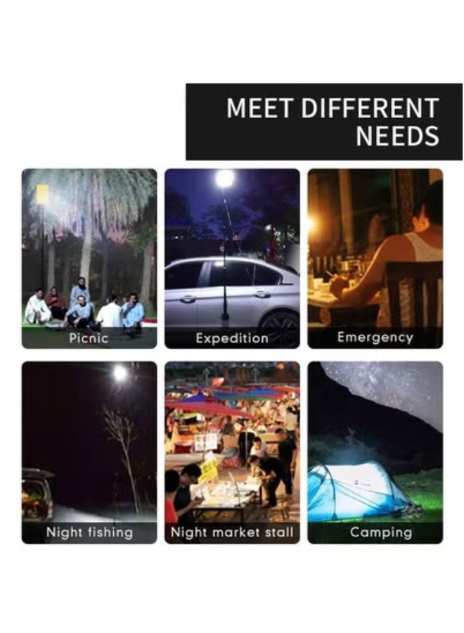 جاجيك DC 12V BBQ Night Party Lighting – Dual Color White & Yellow LED Outdoor Portable Telescopic Rod Camping Light – Waterproof, Adjustable Brightness for Barbecue, Camping, Garden Parties, and Outdoor Events – Long-Lasting & Easy Setup  - Image 5
