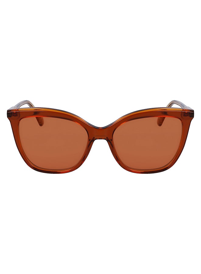 Longchamp نظارة شمسية مستطيلة للحماية من الأشعة فوق البنفسجية للنساء - LO729S-233-5517 - مقاس العدسة: 55 ملم - Image 1