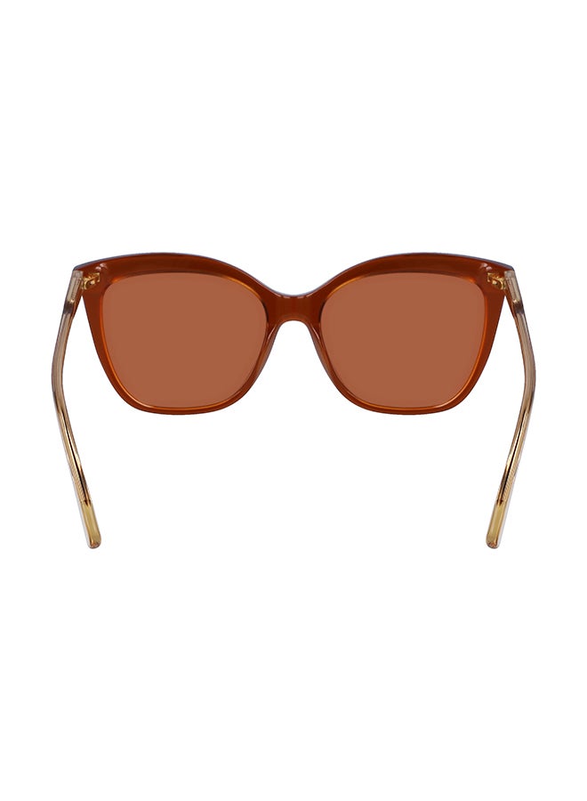 Longchamp نظارة شمسية مستطيلة للحماية من الأشعة فوق البنفسجية للنساء - LO729S-233-5517 - مقاس العدسة: 55 ملم - Image 4