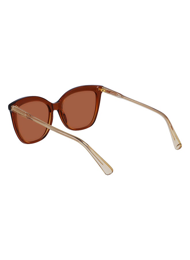 Longchamp نظارة شمسية مستطيلة للحماية من الأشعة فوق البنفسجية للنساء - LO729S-233-5517 - مقاس العدسة: 55 ملم - Image 3