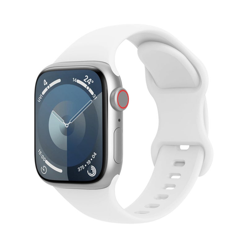 Silicone Butterfly Band for Apple Watch 10 1#White s10 42/41/40/38