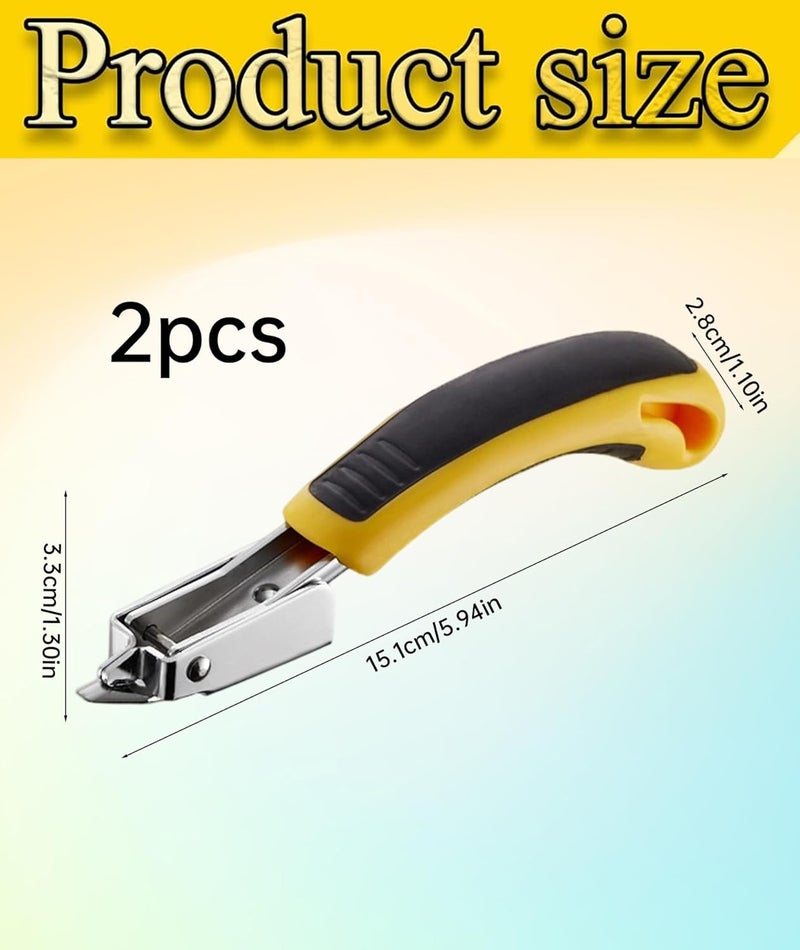 BdelrinQue أداة إزالة الدبابيس 2 قطعة، أداة إزالة الدبابيس للأثاث، الأرضيات والسجاد، مع مقبض مضاد للانزلاق، أداة سحب دبابيس التنجيد للاستخدام في المكتب والمنزل - Image 2