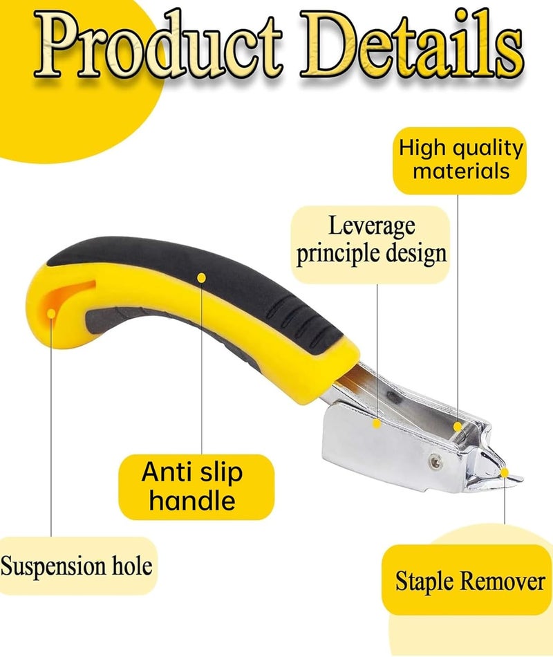 BdelrinQue أداة إزالة الدبابيس 2 قطعة، أداة إزالة الدبابيس للأثاث، الأرضيات والسجاد، مع مقبض مضاد للانزلاق، أداة سحب دبابيس التنجيد للاستخدام في المكتب والمنزل - Image 3