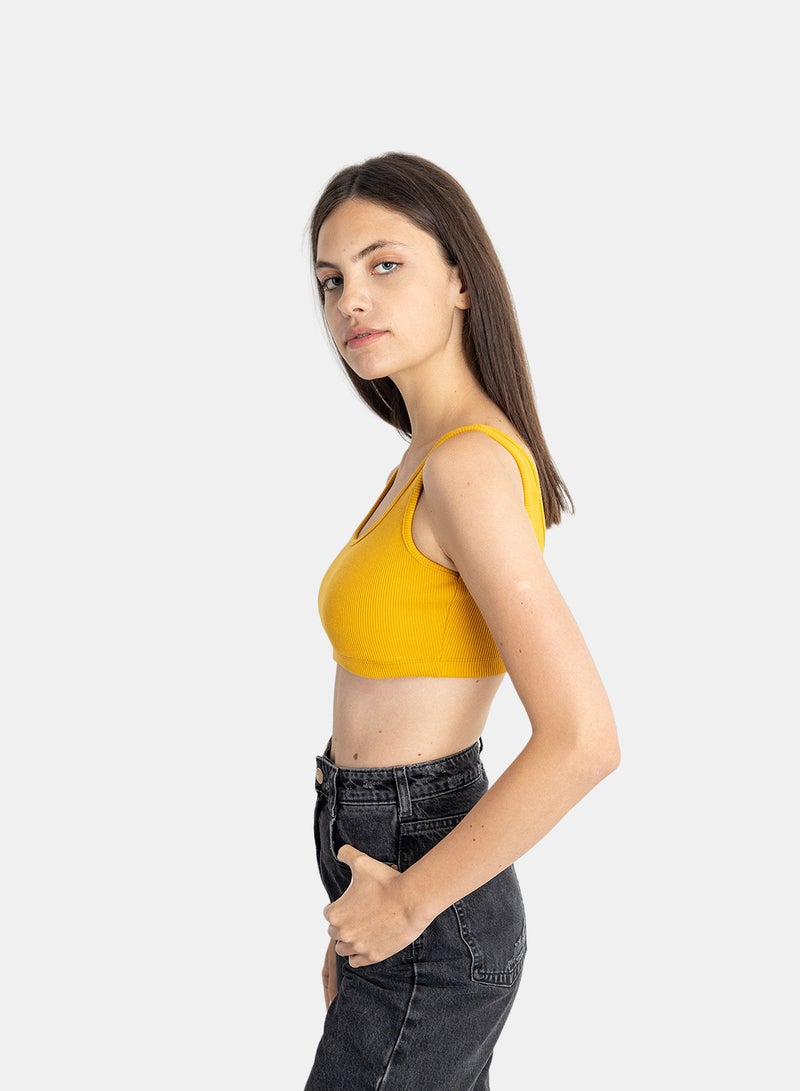 belle Square Neck Cropped Tank Top - Image 2
