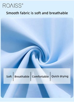 roaiss 2Pcs Professional Training Swimsuit for Kids Round Neck Quick Dry Elastic Hot Spring Split Set Children Soft Skin-Friendly Breathable Bathing Suit Recommended by Coach Cute Summer Gift  - Image 5