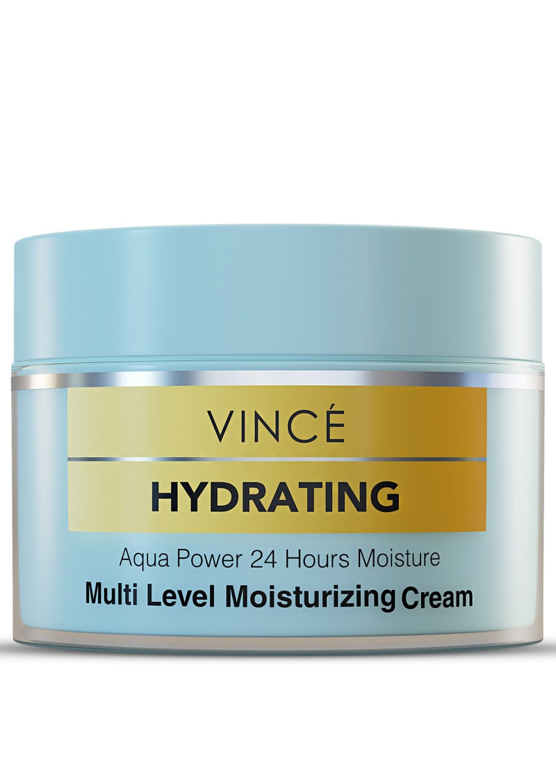 VINCE Multi-Level Moisturizing Cream – Deep Hydration with DuraQuench IQ – Reduces Dryness, Strengthens Skin Barrier, Non-Greasy & Leaves Skin Soft, Supple & Comfortable – 24-Hour Moisture Boost – 50ml - Image 1